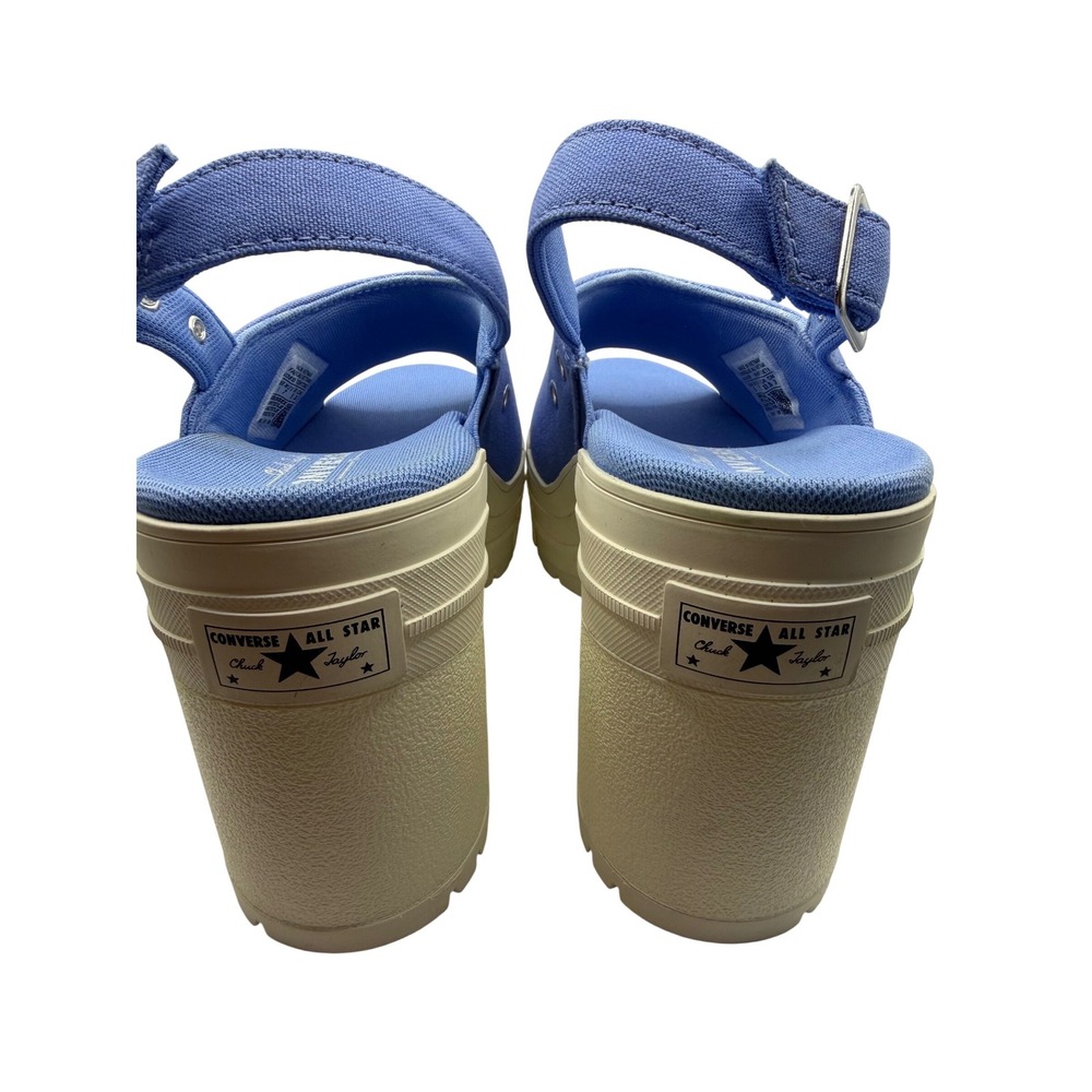 Converse Chuck Taylor All Star 70 Sky Blue Canvas Platform Sandals A13810F W 7 - Picture 3 of 8